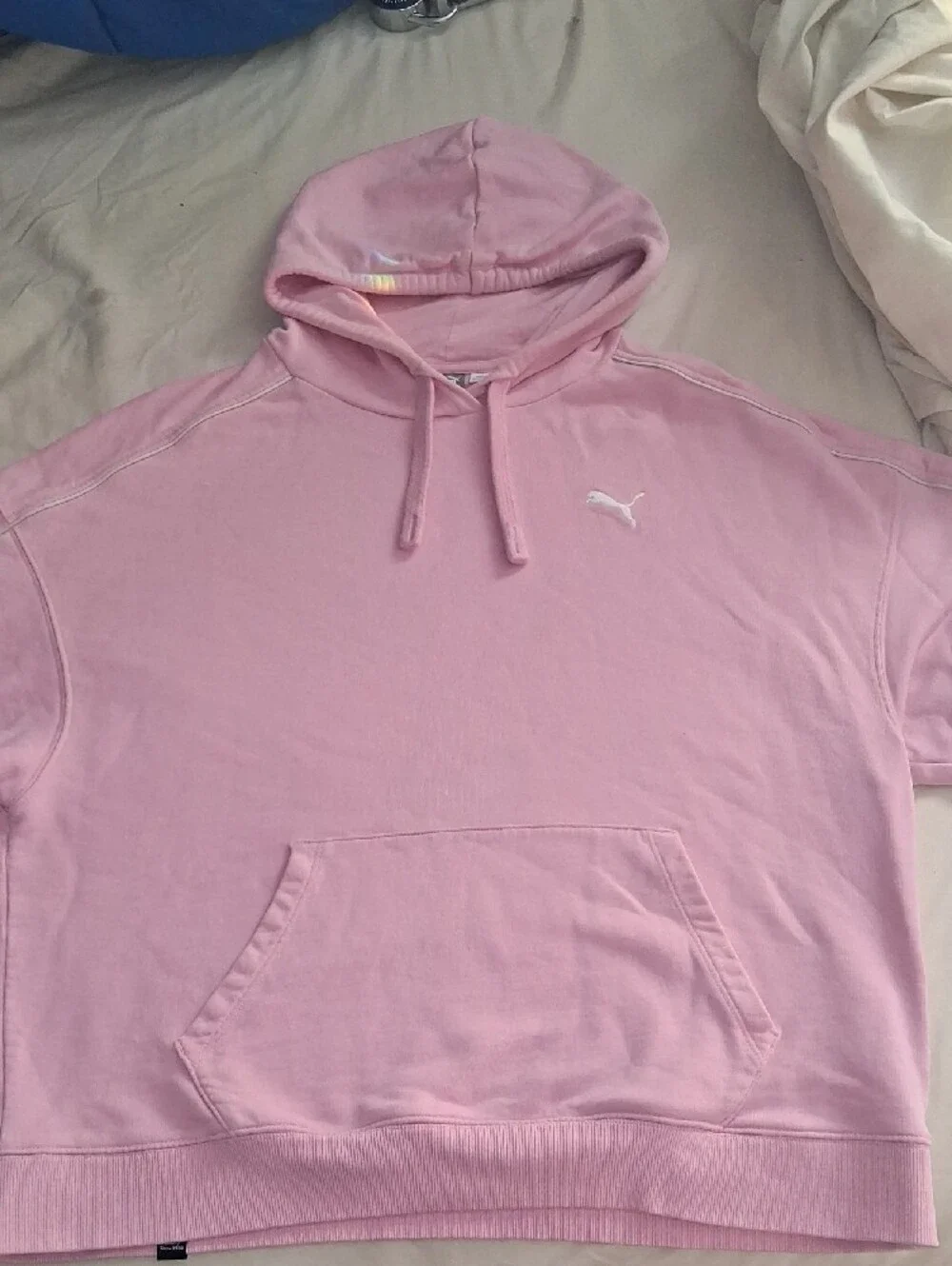 Puma Pink Pullover Hoodie with Subtle Logo - Picture 2 of 5